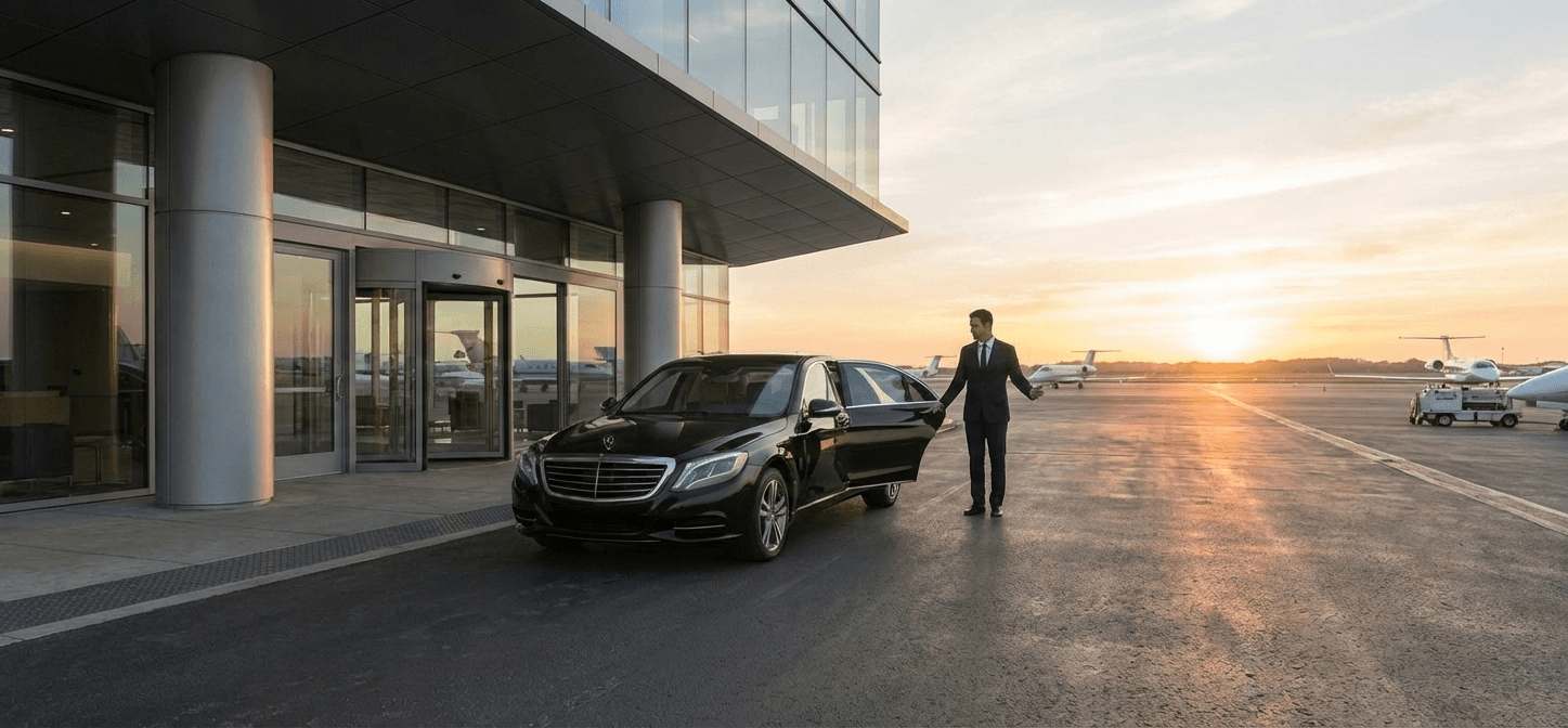 Beauvais-Tillé Airport BVA — private Mercedes chauffeur transfer from Paris